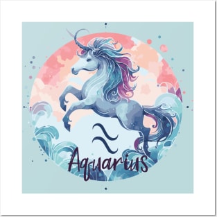 Aquarius Astrological Sign Posters and Art